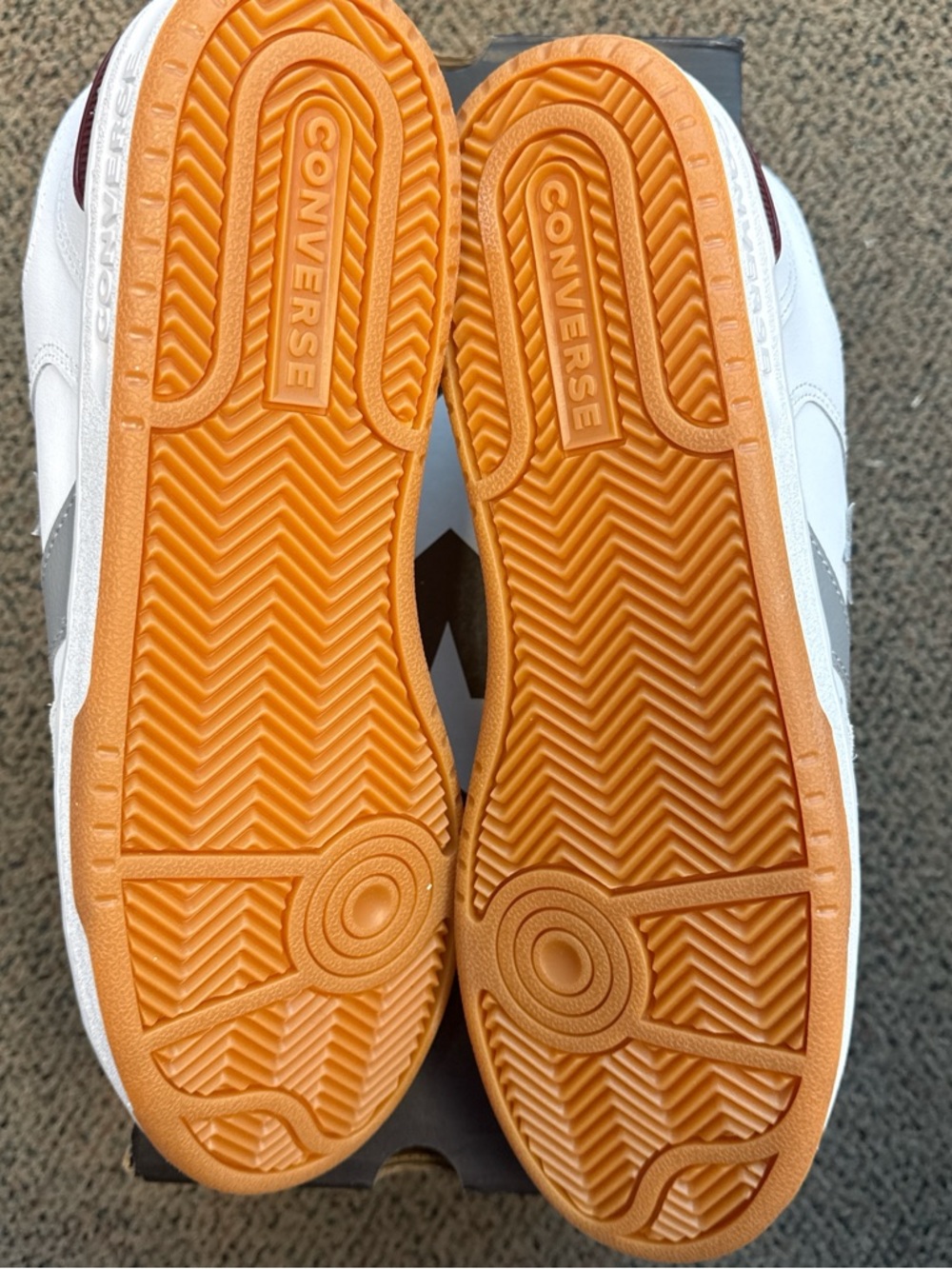 Converse CL98 OX Low Top Sneakers in White, Gray & Gum - Picture 5 of 6